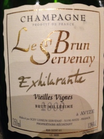 Champagne v.v. "Exhilarante" 2000 - Le Brun Servenay